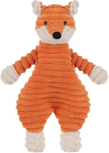 Apricot Lamb Corduroy Fox Soft Loveys for Babies, Security Blanket for Baby Boy and Girl, 10.3 Inches for Infant and Toddlers (Orange) in Kuwait