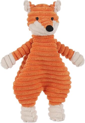 Apricot Lamb Corduroy Fox Soft Loveys for Babies, Security Blanket for Baby Boy and Girl, 10.3 Inches for Infant and Toddlers (Orange) in Kuwait