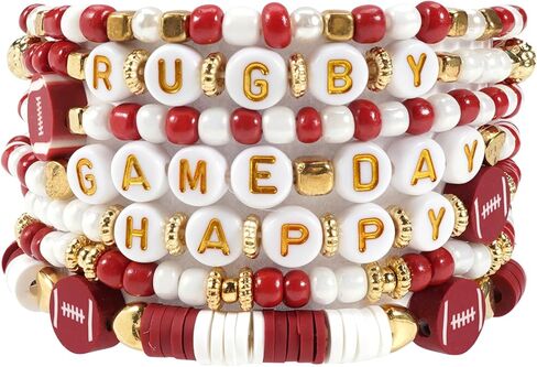 4th of July Bracelets for Women Girls America Flag Bracelets USA Red White and Blue Patriotic Stretchy Stackable Beaded Heishi Bracelet Gifts Independence Day Jewelry in Kuwait