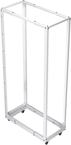 NavePoint 12U 4 Post Server Rack – Open Frame Rack for 19 Inch Equipment, Adjustable Depth 4-Post Network Rack with Casters Wheels, 12U Server Rack 1322lbs Capacity, Black in Kuwait
