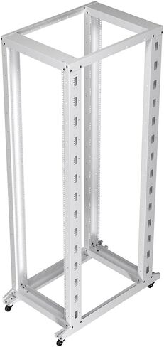 NavePoint 12U 4 Post Server Rack – Open Frame Rack for 19 Inch Equipment, Adjustable Depth 4-Post Network Rack with Casters Wheels, 12U Server Rack 1322lbs Capacity, Black in Kuwait