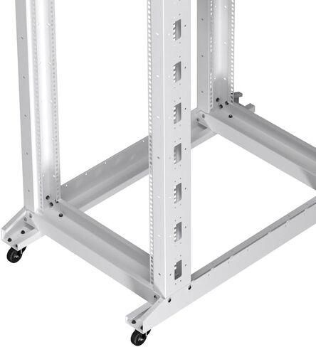 NavePoint 12U 4 Post Server Rack – Open Frame Rack for 19 Inch Equipment, Adjustable Depth 4-Post Network Rack with Casters Wheels, 12U Server Rack 1322lbs Capacity, Black in Kuwait