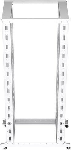 NavePoint 12U 4 Post Server Rack – Open Frame Rack for 19 Inch Equipment, Adjustable Depth 4-Post Network Rack with Casters Wheels, 12U Server Rack 1322lbs Capacity, Black in Kuwait