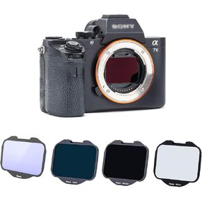 Kase 4 in 1 Clip-in Filter Kit MCUV + ND64 + ND1000 + Neutral Night Camera Filter Neutral Density ND Light Pollution Filters for Sony A7 A9 Series Alpha Mirrorless Cameras