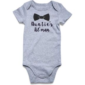 RAISEVERN Baby Boys Girls Clothes Infant Romper Newborn Bodysuits Funny Outfit 0-12 Months