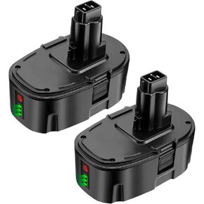 18V 6.5Ah Replacement Battery for Dewalt 18V Battery DC9096 DC9098 DC9099 DE9039 DE9095 DE9096 DW9095, Lithium-Ion Battery Compatible with Dewalt 18V XRP Battery Cordless Power Tools, 2 Pack