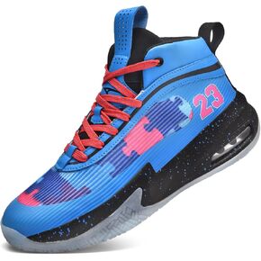 ASHION Mens Basketball Shoes Lightweight Breathable Sneakers Anti Slip Sports Shoes for Running Walking
