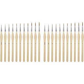22 Pcs Miniature Paint Brushes, Fine Tip Paintbrushes, Detail Paint Brush Set Perfect for Acrylic, Watercolor, Oil, Craft, Models, Warhammer 40k… in Kuwait