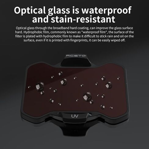 RCGEEK ND Filters Set for DJI Avata 2 Accessories, 6 Pack Plastics Gimbal Camera Len Filters for DJI Avata 2 (CPL, UV, ND8, ND16, ND32, ND64) in Saudi Arabia