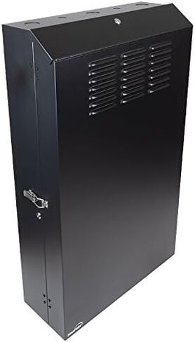 NavePoint 5U Vertical Server Rack Enclosure, Low Profile, 15.7" Deep, Max Weight Capacity 132lbs - 5U Network Cabinet Vertical Wall Mount, Perforated, Black in Kuwait