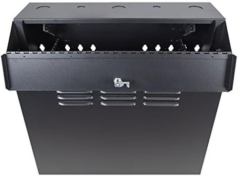 NavePoint 5U Vertical Server Rack Enclosure, Low Profile, 15.7" Deep, Max Weight Capacity 132lbs - 5U Network Cabinet Vertical Wall Mount, Perforated, Black in Kuwait