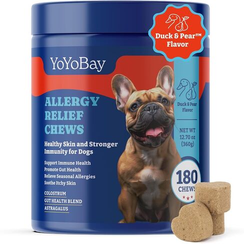 Joint Supplement for Dogs - Glucosamine for Dogs, with Chondroitin, MSM - Dog Pain Relief Anti-Inflammatory, Support Hip & Joint Health, Mobility - 180 Soft Chews, Duck & Pear Flavor in Kuwait