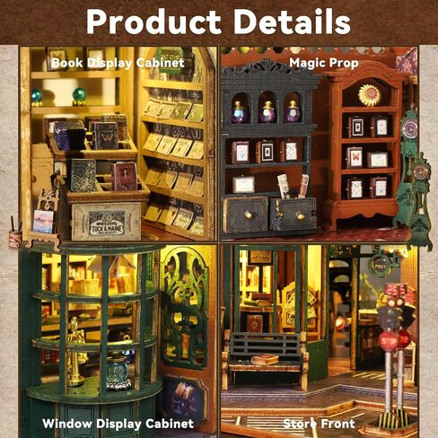Flever Dollhouse Miniature DIY House Kit Creative Room with Furniture and Glass Cover for Romantic Artwork Gift(Christmas Eve) in Kuwait