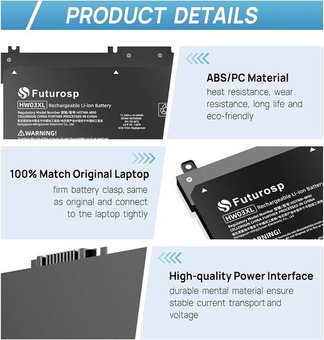 استبدال بطارية الكمبيوتر المحمول BP02XL 849909-850 لجهاز HP Pavilion 15T-AU100 15T-AU000 15-AU123CL 15-AU063CL 15-AU063NR 15-AU062NR 15-AU018WM 15-AU010WM 15-AU057CL 15-AU030WM 15-AW 002LA 15-AW053NR in Saudi Arabia
