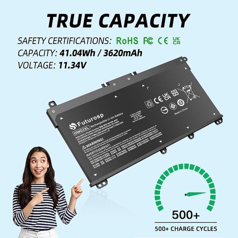 استبدال بطارية الكمبيوتر المحمول BP02XL 849909-850 لجهاز HP Pavilion 15T-AU100 15T-AU000 15-AU123CL 15-AU063CL 15-AU063NR 15-AU062NR 15-AU018WM 15-AU010WM 15-AU057CL 15-AU030WM 15-AW 002LA 15-AW053NR in Saudi Arabia
