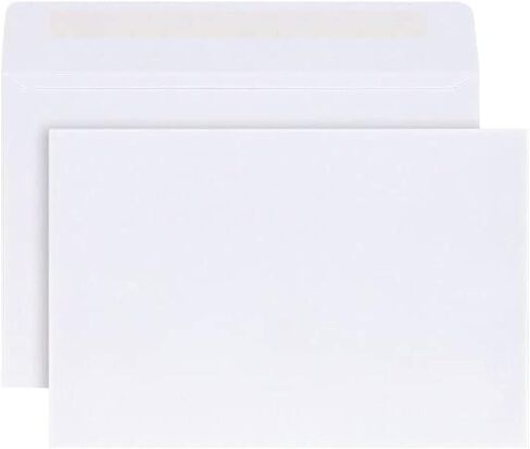 100-Pack 6x9 Booklet Envelopes with Gummed Closure, 24lb White Wove Paper for Multi-Page Documents, Direct Mail Campaigns, and Professional Use. Stock Up and Save! (100) in Saudi Arabia