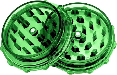 3 inch-Grinder, Black-Translucent, 2-Layer Grinder, with Magnetic Lid, Compact & Portable, Suitable for Kitchen Use in Kuwait