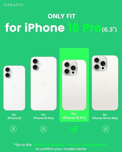 ORNARTO Air Case for iPhone 16 Pro Max Clear, Compatible with MagSafe, Military-Grade Drop Protection Cover with Built-in Air-Pink in Kuwait