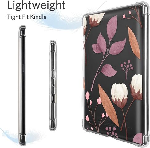 CoBak Clear Case for Kindle Paperwhite 10th Generation 6'' and Signature Edition 2018 Released - Lightweight, Scratch-Proof Silicone Back Cover.Perfectly Clear Protection in Saudi Arabia