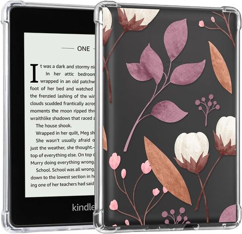 CoBak Clear Case for Kindle Paperwhite 10th Generation 6'' and Signature Edition 2018 Released - Lightweight, Scratch-Proof Silicone Back Cover.Perfectly Clear Protection in Saudi Arabia