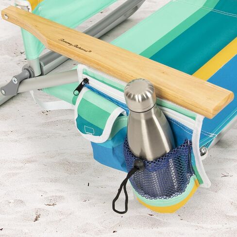 Tommy Bahama 5-Position Classic Lay Flat Backpack Beach Chair with Cooler and Cup Holder, Portable Folding Beach Chair for Tanning, Tropical Leaves in Kuwait