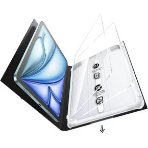 SmartDevil 2 Pack Screen Protector for iPad Pro 11 Inch (2022/2021/2020/2018), iPad Air 5/4 with Easy Installation SmartPull Box, 9H Clear Tempered Glass Film, Anti-Shatter, Bubble Free,Dust-Free