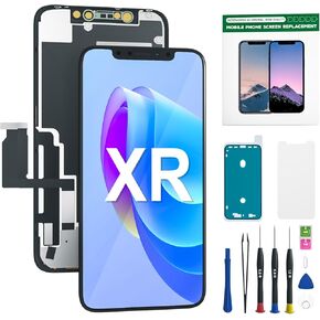 for iPhone 12 PRO MAX Screen Replacement HD LCD 6.7" Display and 3D Touch Digitizer Assembly with Repair Tools, Waterproof Tape, Screen Protector, and True Tone for A2342, A2410, A2412, A2411