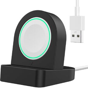 Yoozon for Apple Watch Charger Stand with Magnetic Charging Cable,Wireless Fast iWatch Charger,Support Nightstand Mode,Portable Charging Dock for Apple Watch Series 10/9/Ultra/8/7/SE/6/5/4/3/2/1,White