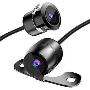 YIMU 16.5mm Backup Camera Flush Mount Installation, 150° Wide Angle Car Rear/Side/Front View Camera, Clear Night Vision IP69 Waterproof Reverse Camera, Suitable for SUV RV Pickup Trucks, CA1652