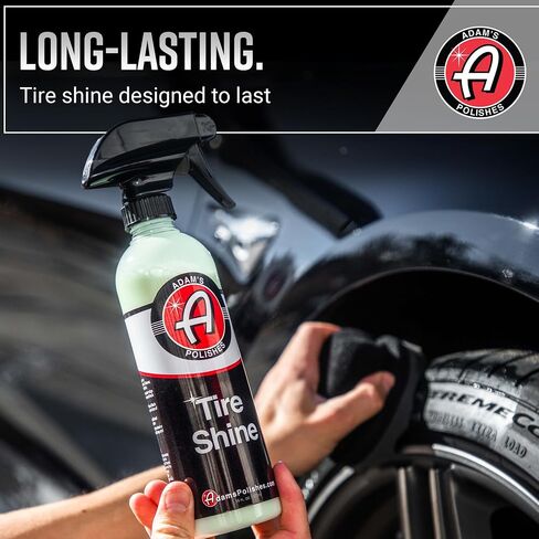 Adam's Tire Shine Gallon - Spray Tire Dressing W/ SiO2 For Non Greasy Car Detailing | Use W/Tire Applicator After Tire Cleaner & Wheel Cleaner | Gives A Ceramic Coating Car Wax Like Tire Protection in Saudi Arabia