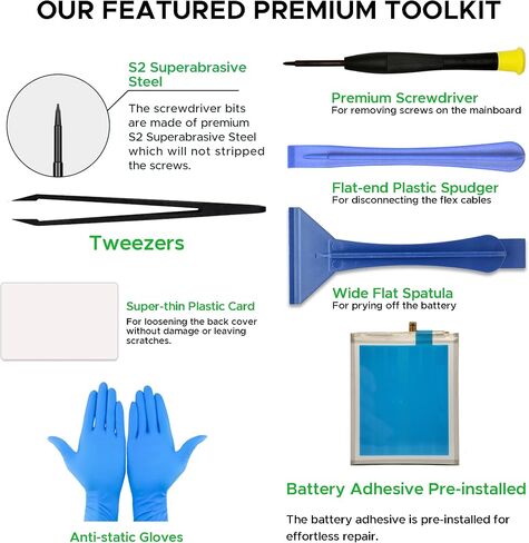 GREEN FUSION (New Upgraded) Compatible with Samsung Galaxy A22 5G Battery Replacement, Scud-WT-W1 Battery with Installation Instruction & Repair Toolkit SM-A226B, SM-A226B/DS, SM-A226B/DSN, SM-A226BR in Saudi Arabia
