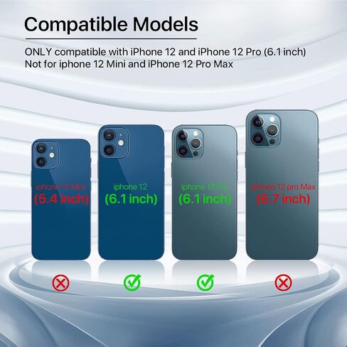for iPhone 12 PRO MAX Screen Replacement HD LCD 6.7" Display and 3D Touch Digitizer Assembly with Repair Tools, Waterproof Tape, Screen Protector, and True Tone for A2342, A2410, A2412, A2411 in Kuwait