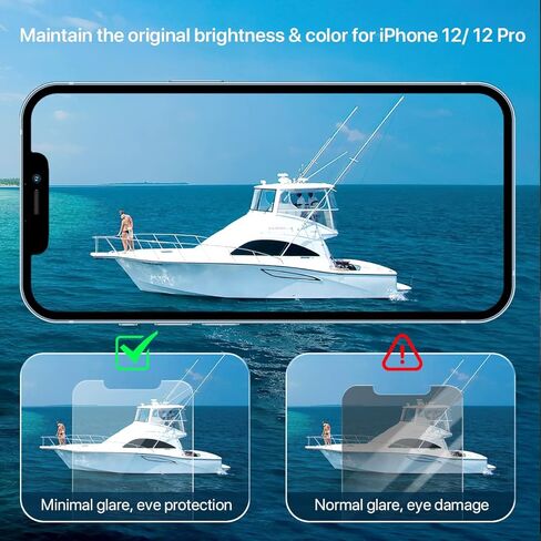 for iPhone 12 PRO MAX Screen Replacement HD LCD 6.7" Display and 3D Touch Digitizer Assembly with Repair Tools, Waterproof Tape, Screen Protector, and True Tone for A2342, A2410, A2412, A2411 in Kuwait