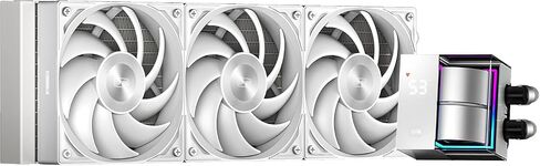 PCCOOLER CPS DS360 AIO Liquid CPU Cooler Liquid Cooling - 3 Pack F5 R120 Case Fans - Digital Monitor 360mm Liquid Cooler CPU for AM4 AM5 Intel LGA 1700/1851/20XX AIO Water Cooler Black in Kuwait