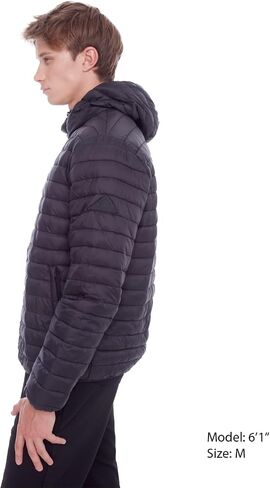 Alpine North Men’s Vegan Down Packable Puffer - Lightweight, Weather-Resistant Jacket with Hood For Men with Carry Bag in Kuwait