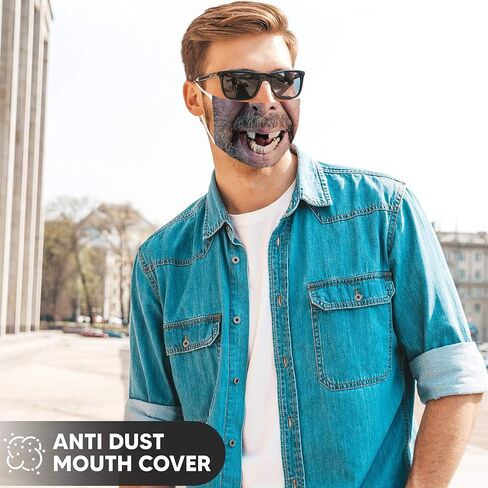 قناع وجه مضحك للكبار قابل للغسل باندانا ميمي هدية درع للفم والأنف (G) in Kuwait