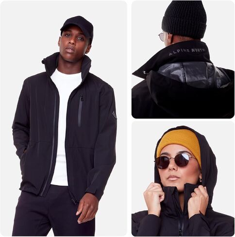 Alpine North Unisex Rain Shell - Midweight, Relaxed Fit - Water Repellent & Wind Resistant Recycled Jacket For Men & Women in Kuwait