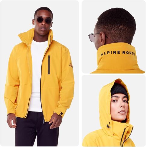Alpine North Unisex Rain Shell - Midweight, Relaxed Fit - Water Repellent & Wind Resistant Recycled Jacket For Men & Women in Saudi Arabia