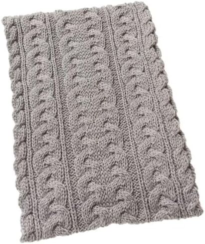 وشاح Aran Crafts الأيرلندي محبوك ثقيل الوزن للطقس البارد 25.4 سم × 152.4 سم (100% صوف ميرينو) in Saudi Arabia