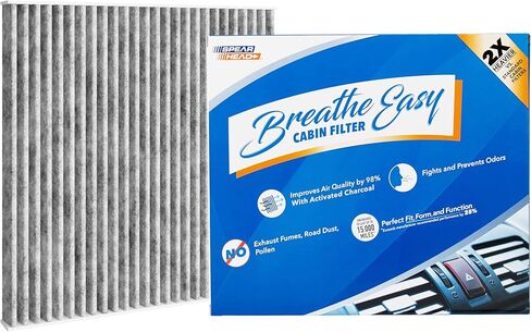 Spearhead Odor Defense Breathe Easy AC & Heater Cabin Filter | Fits 2006-07 Azera, 2007-09 Santa Fe, 2006-09 Sonata, 2017-22 Optima Like OEM | Up to 25% Longer Lasting w/Activated Carbon (BE-381) in Saudi Arabia