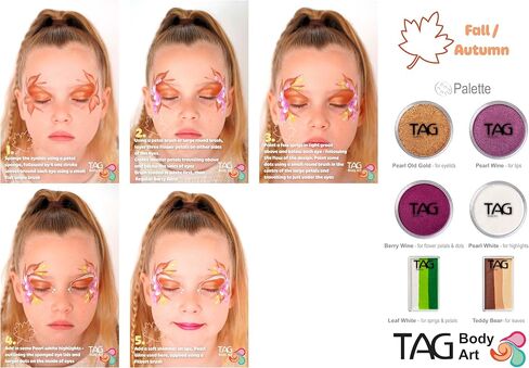 TAG Face Paint and Body Paint Professional Regular White - 32g Opaque Matte Makeup - Safe for Sensitive Skin, Wax-Based Blending & Base Paint for SFX, Theater, Cosplay & Festivals in Kuwait