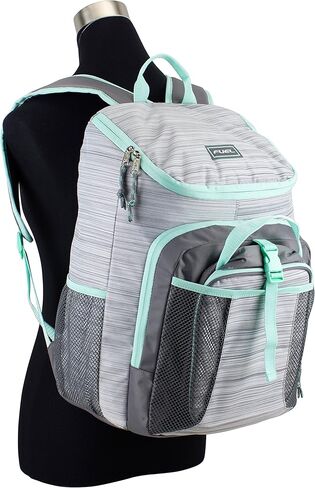 FUEL Top Loader Lunch Backpack Set Water Resistant Backpack Set Lunch Bookbag Bag Soft Reusable Insulated Cooler Lunch Box Thermal Travel Office Lunch Bag, Blue Camo in Kuwait