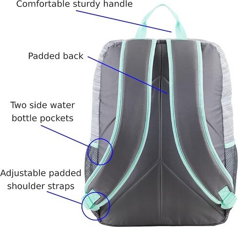 FUEL Top Loader Lunch Backpack Set Water Resistant Backpack Set Lunch Bookbag Bag Soft Reusable Insulated Cooler Lunch Box Thermal Travel Office Lunch Bag, Blue Camo in Kuwait