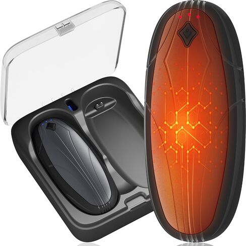 تدفئة اليد القابلة لإعادة الشحن، 2 حزمة، تدفئة اليد الكهربائية 14000 مللي أمبير في الساعة مع علبة شحن لاسلكية، شريحة AI 3 إعدادات للحرارة تصل إلى 50 ساعة، سخان جيب محمول، هدايا لعيد الميلاد، التخييم، الصيد، الجولف in Kuwait