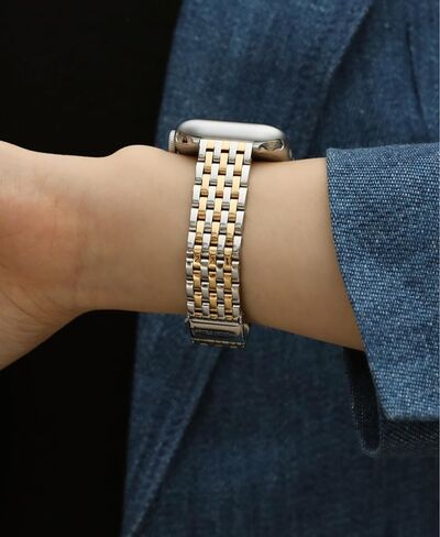 Slim & Feminine Band for Apple Watch 11 10 Se 9 8 7 6 5 4 3, Dressy Metal Band for Women for Apple Watch 42mm 41mm 40mm 44mm 45mm 46mm, Stainless Steel Watch Band for Apple Watch for Small Wrist in Kuwait