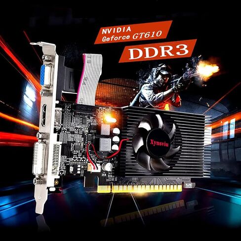 GeForce GT730 4G Computer Graphics Card, 4GB DDR3 64bit PCI Express X16 Gaming Graphics Card with DVI, VGA, HDMI Interface for Computer Desktop (GT730 4G) in Kuwait