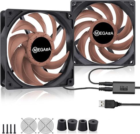 120mm High Speed 2500 RPM Low Noise External Cooling Fan,for Receiver,Raspberry, PlayStation, Game Consoles, Fiber Modem, Internet Gateway,Cabinet,Light Gray(1pcs) in Saudi Arabia