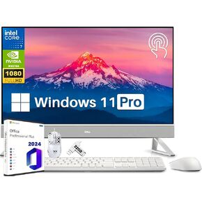Dell Inspiron 7730 27" FHD Touchscreen All-in-One Desktop PC, Intel 10-Core 7-150U, 32 GB RAM, 2 TB SSD, GeForce MX570A, WiFi 6E, Wireless KB & Mouse, Win 11 Pro, Microsoft Office Lifetime License