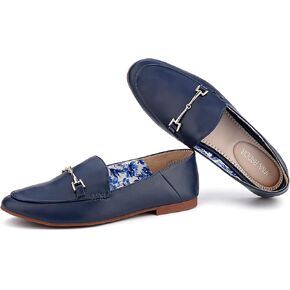 JENN ARDOR Loafers for Women Flats Shoes Womens Penny Loafers Slip On Pointed Toe Comfortable Office Work Driving Flats Fashion Dress Shoes for Women