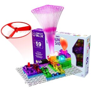 E-Blox Building Blocks STEM Circuit Kit, 120 Projects, Build Your Own Sound Machine & Radio, Build Real Working FM Radio & Listen to Favorite Station, Science, Birthday Gift, Boys, Girls, 8+